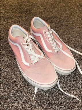 Vans Pink Old Skool Low-Top Sneakers